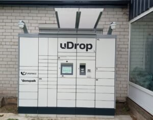 uDrop paštomatas Kalveliuose