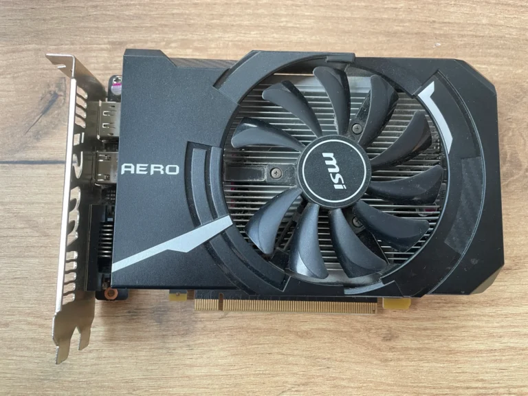 MSI GeForce GTX 1050 Ti AERO ITX 4GB OC (GDDR5) Mažai naudota vaizdo plokštė