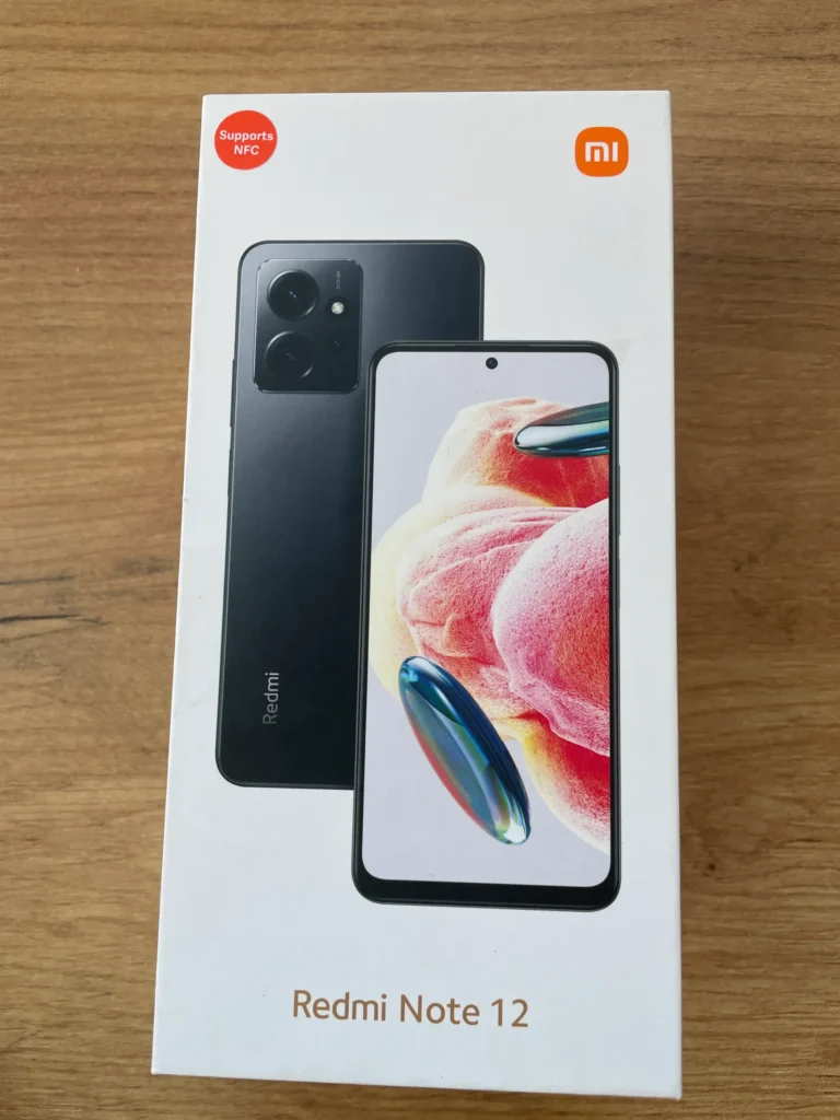 Xiaomi Redmi Note 12 dėžutė (kaip nauja)