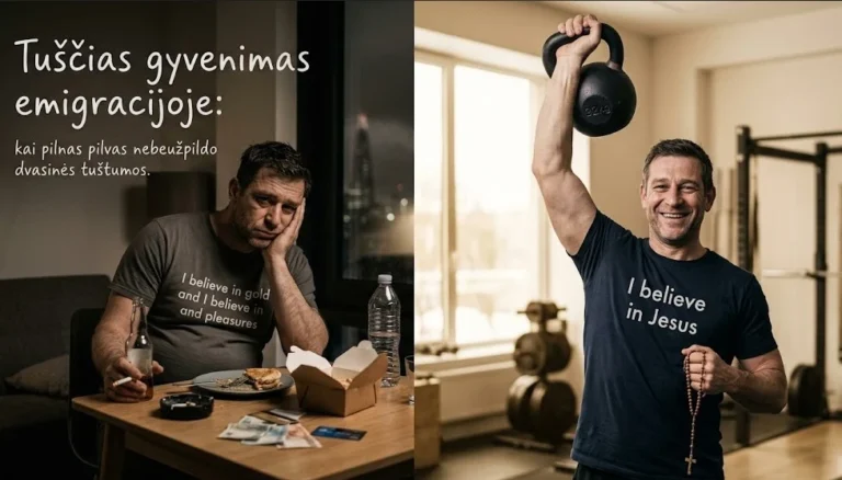 Tuščias gyvenimas emigracijoje: kai pilnas ir sotus pilvas nebeužpildo dvasinės tuštumos ir balanso?