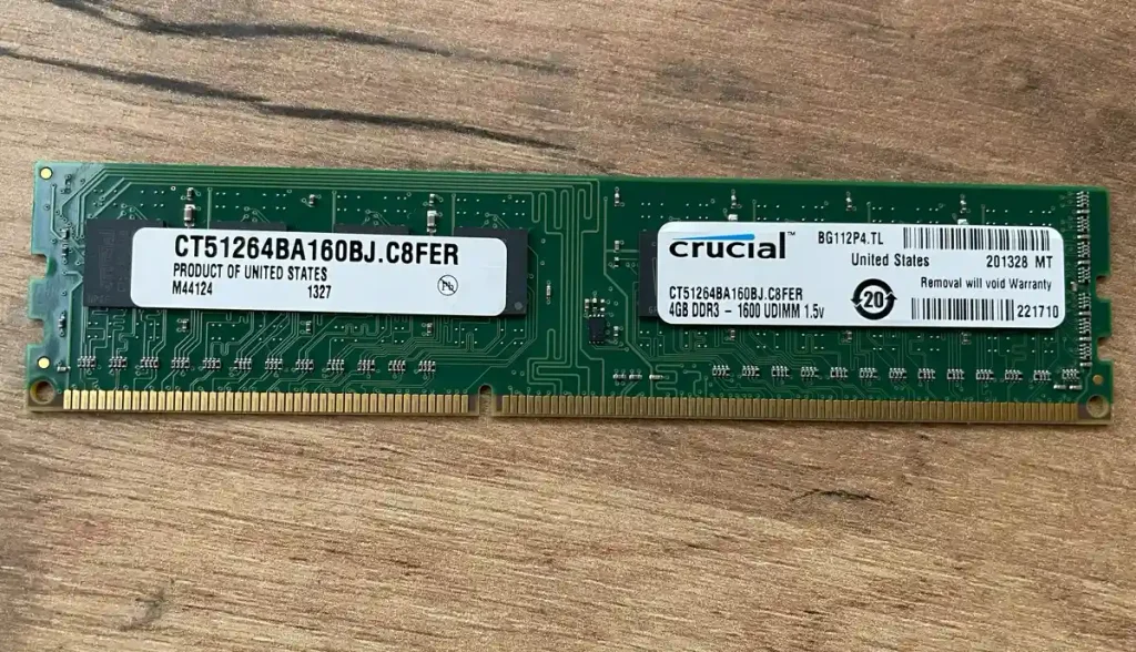 Crucial 4Gb udimm 1.5V ddr3 ramai fixtaškas parduotuvėje