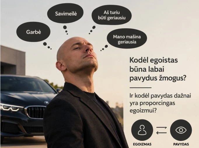 Kodėl egoistas būna labai pavydus žmogus? Ir kodėl pavydas dažnai yra proporcingas egoizmui?