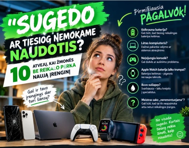 „SUGEDO“ AR TIESIOG NEMOKAME NAUDOTIS? 10 ATVEJŲ, KAI ŽMONĖS BE REIKALO PERKA NAUJĄ ĮRENGINĮ