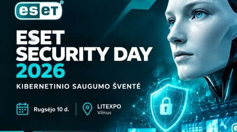ESET SECURITY DAY 2026 Kibrenetinio saugumo šventė kurią būtina aplanykti jeigu dirbi IT sferoje