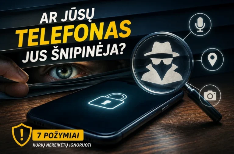 Ar jūsų telefonas jus šnipinėja? 7 požymiai, kurių nereikėtų ignoruoti