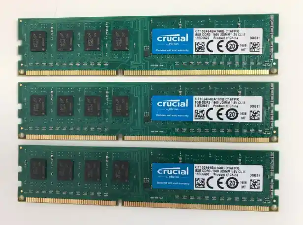 Crucial DDR3 1600 UDIMM 1.5V 4GB